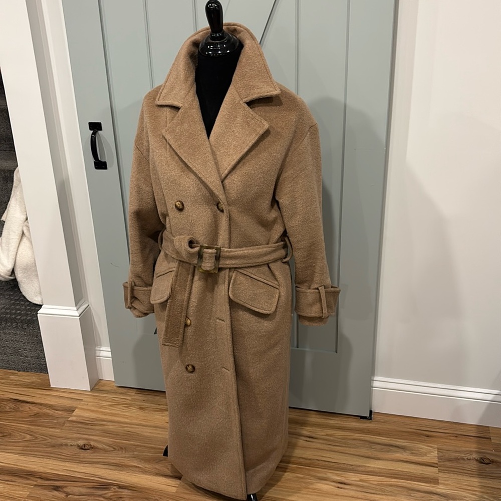 Emerson Fry Double Breasted Camel Coat